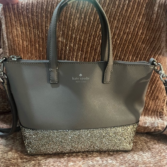 Kate Spade “All That Glitters” Crossbody Bag – Brown/Gold - Picture 1 of 14